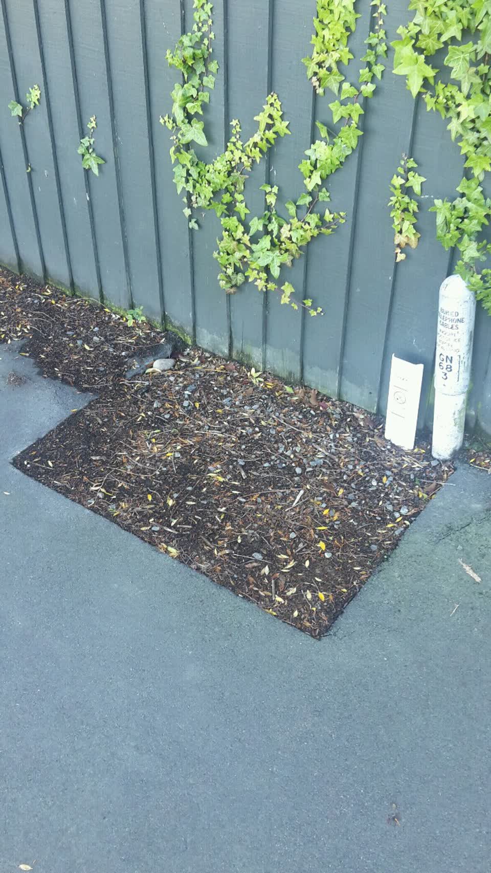The photograph attached to this roading/streets report