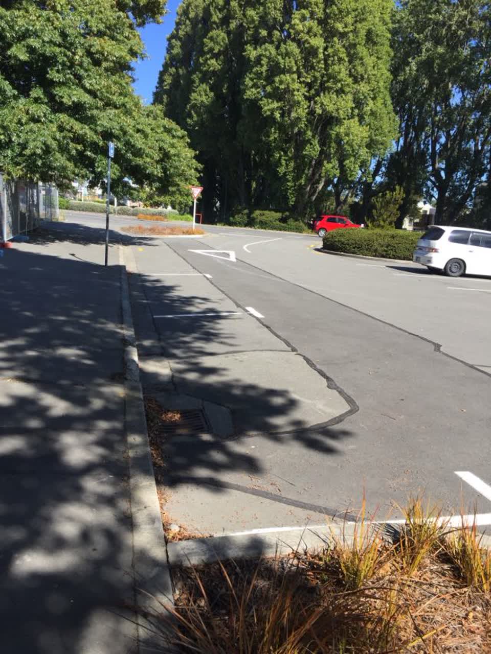 The photograph attached to this roading/streets report