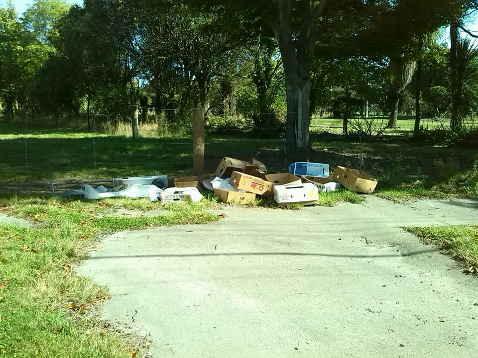 The photograph attached to this rubbish/recycling report