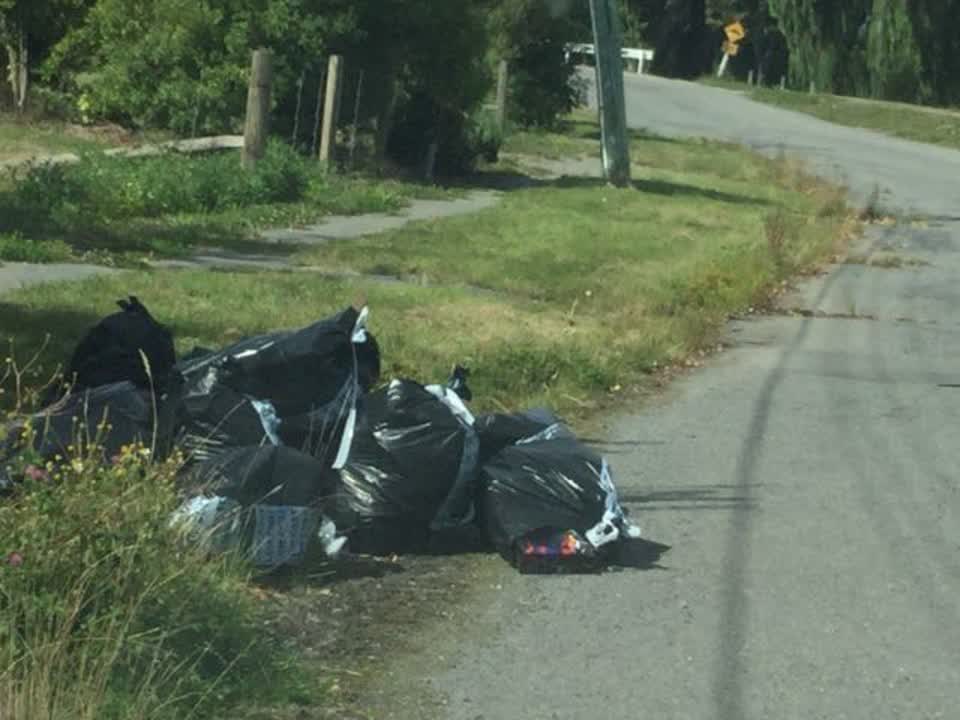 The photograph attached to this rubbish/recycling report