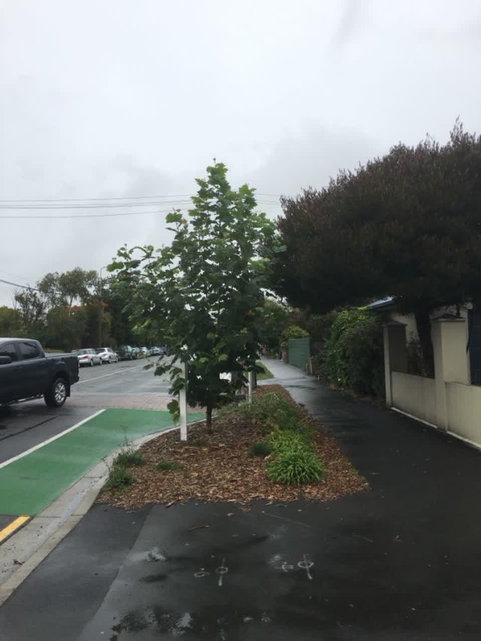 The photograph attached to this roading/streets report