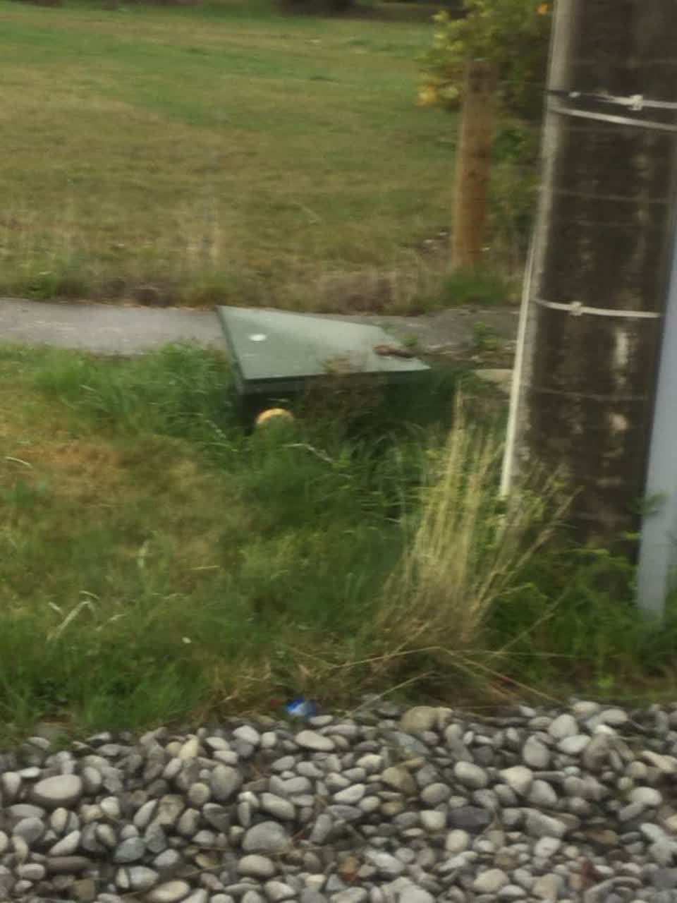 The photograph attached to this rubbish/recycling report