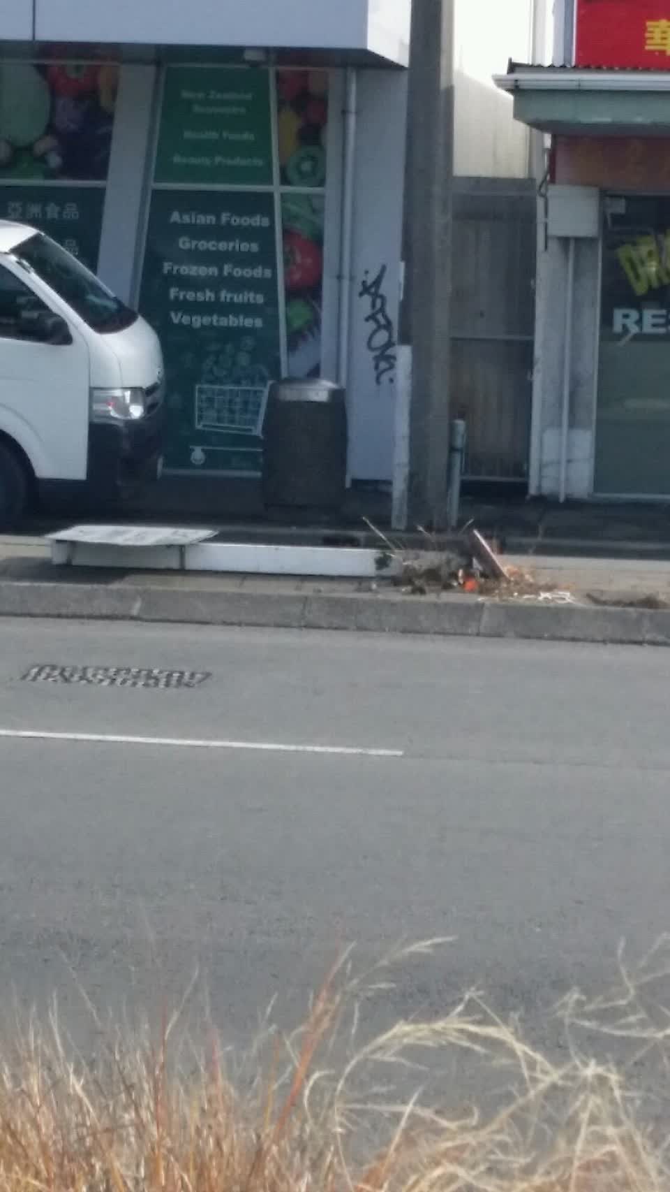 The photograph attached to this roading/streets report