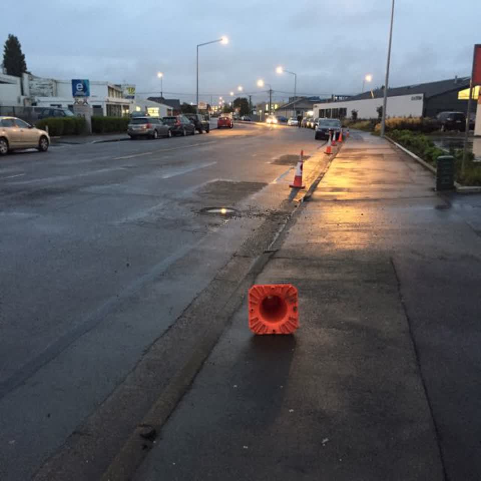The photograph attached to this roading/streets report