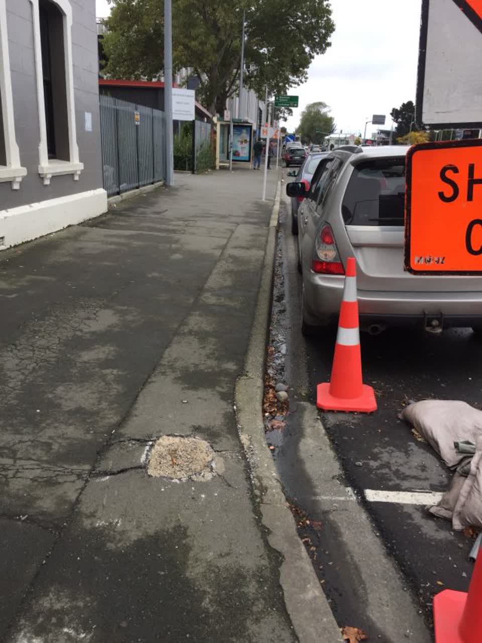 The photograph attached to this roading/streets report