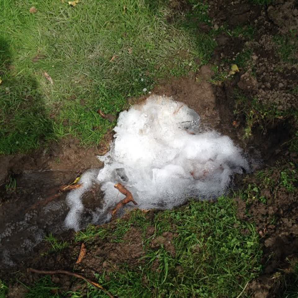 The photograph attached to this water supply report