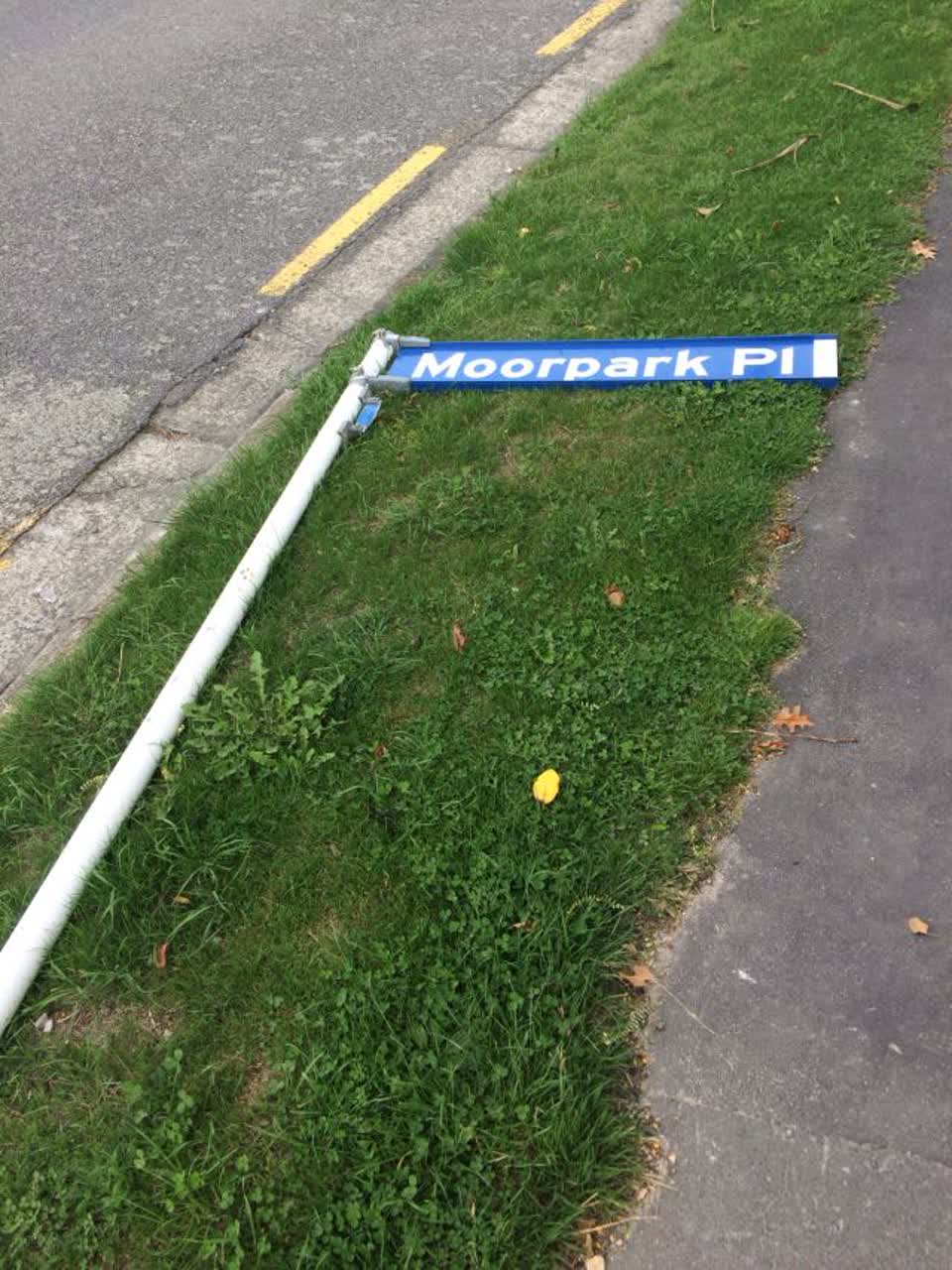 The photograph attached to this roading/streets report