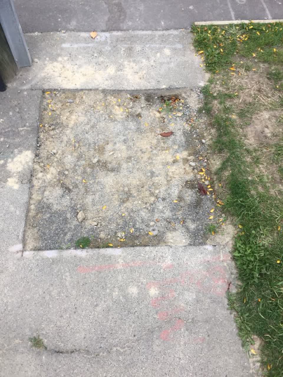 The photograph attached to this roading/streets report