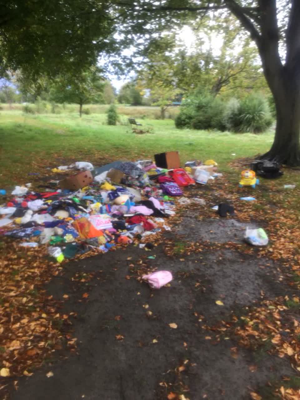 The photograph attached to this rubbish/recycling report
