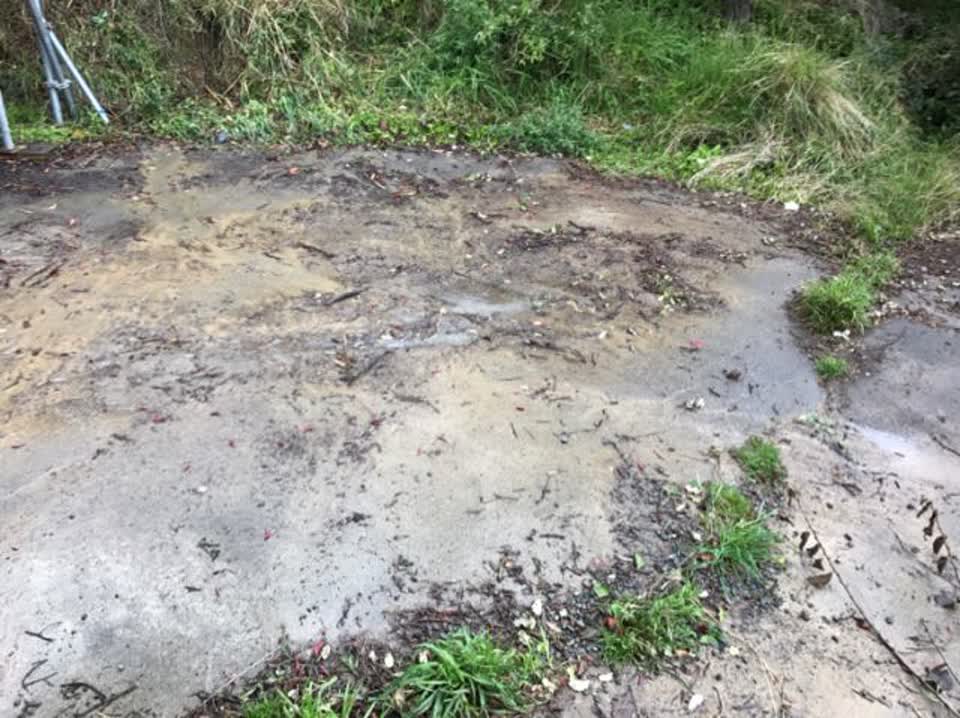 The photograph attached to this wastewater/stormwater report