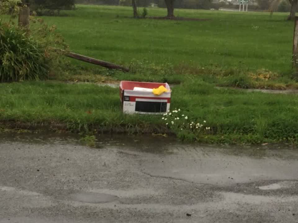 The photograph attached to this rubbish/recycling report