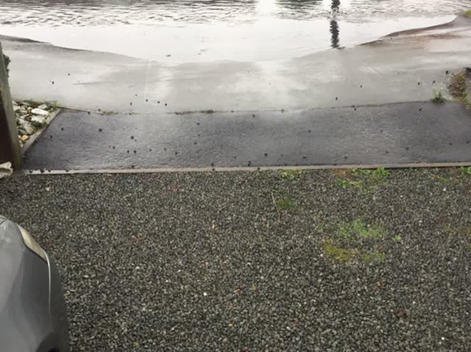 The photograph attached to this wastewater/stormwater report
