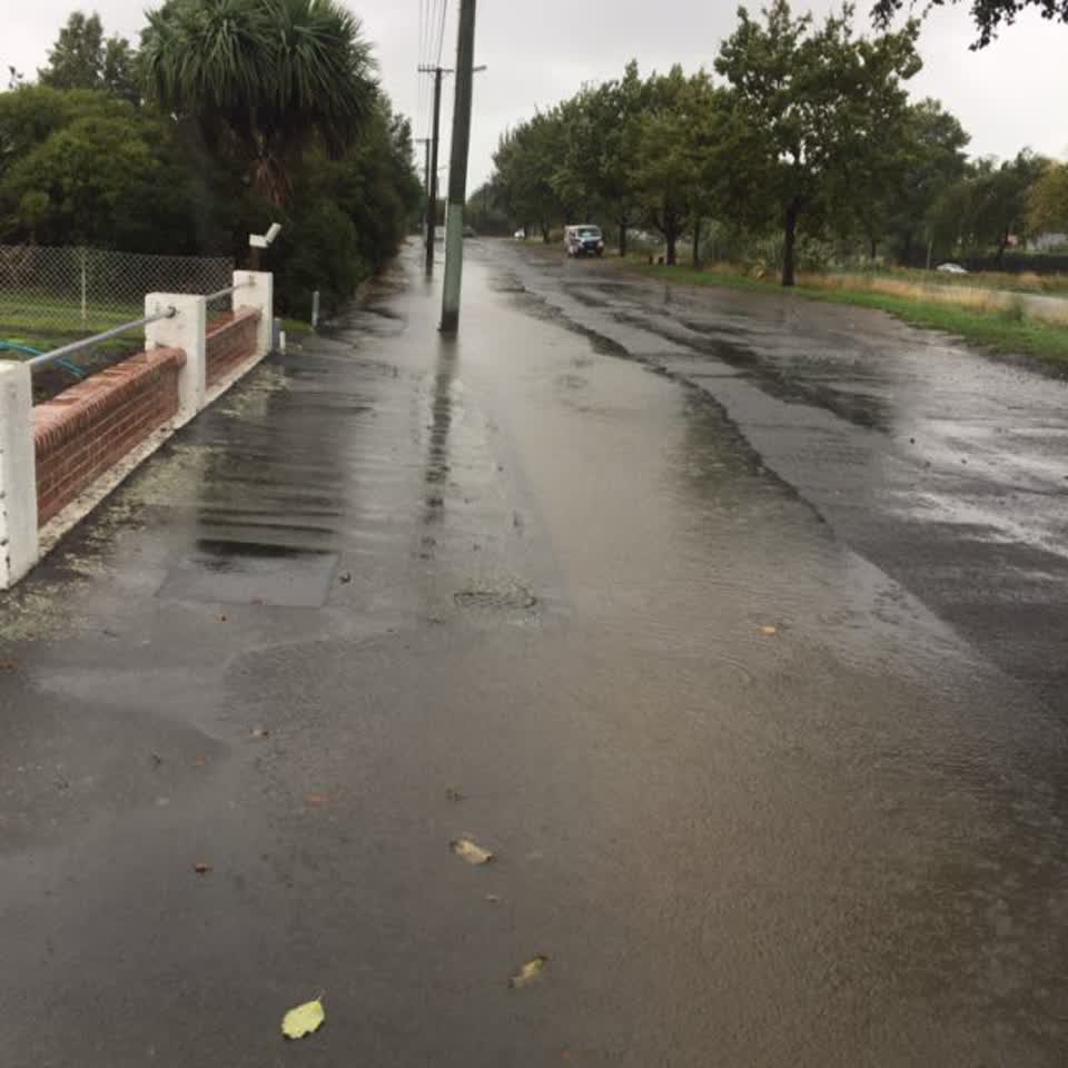 The photograph attached to this wastewater/stormwater report