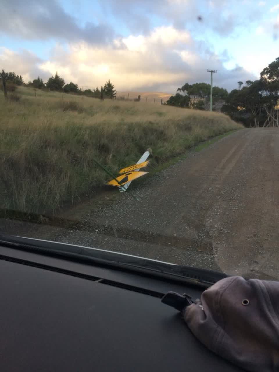 The photograph attached to this roading/streets report