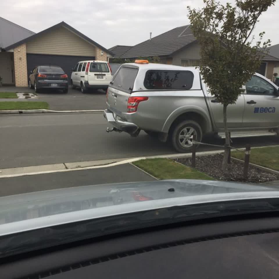 The photograph attached to this roading/streets report