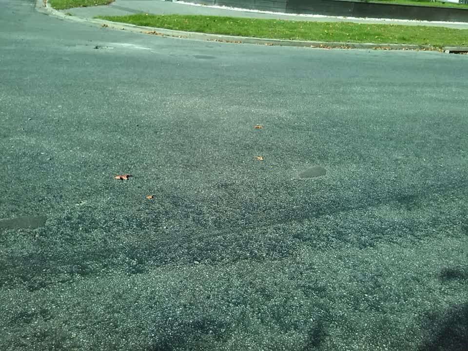 The photograph attached to this roading/streets report