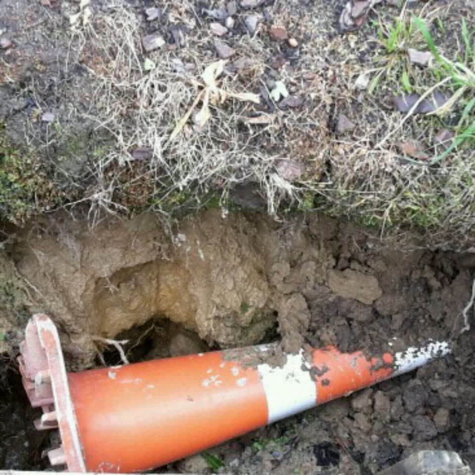 The photograph attached to this wastewater/stormwater report