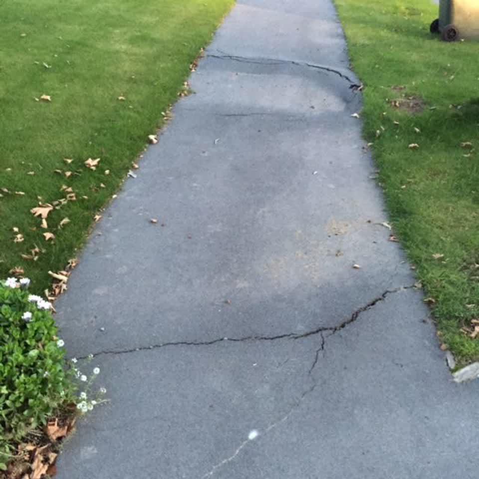 The photograph attached to this roading/streets report