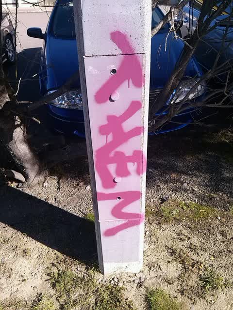 Graffiti, a report photo