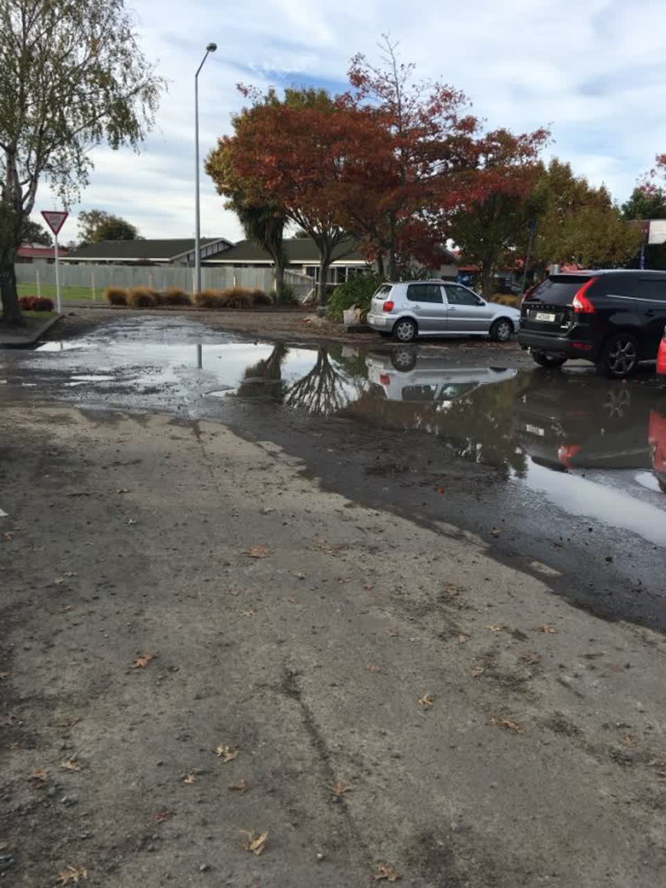 The photograph attached to this roading/streets report
