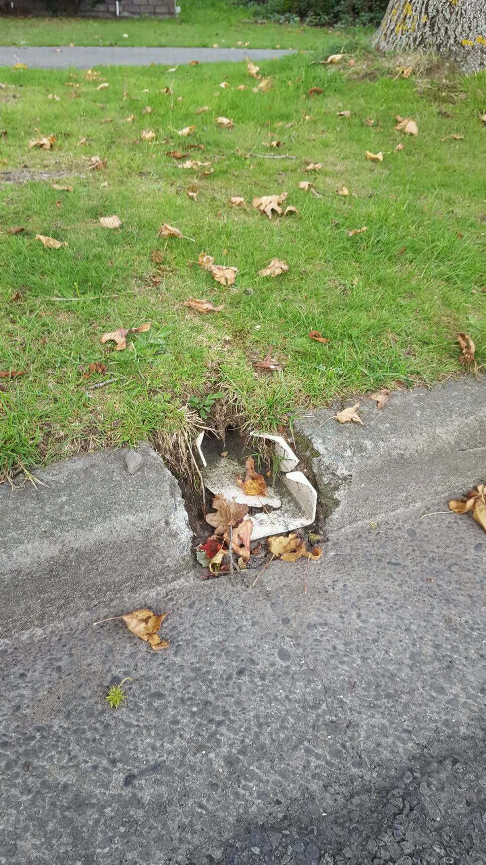 The photograph attached to this wastewater/stormwater report