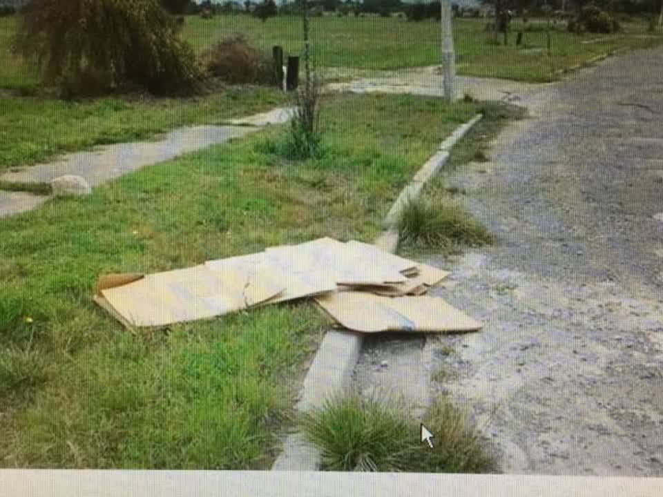 The photograph attached to this rubbish/recycling report