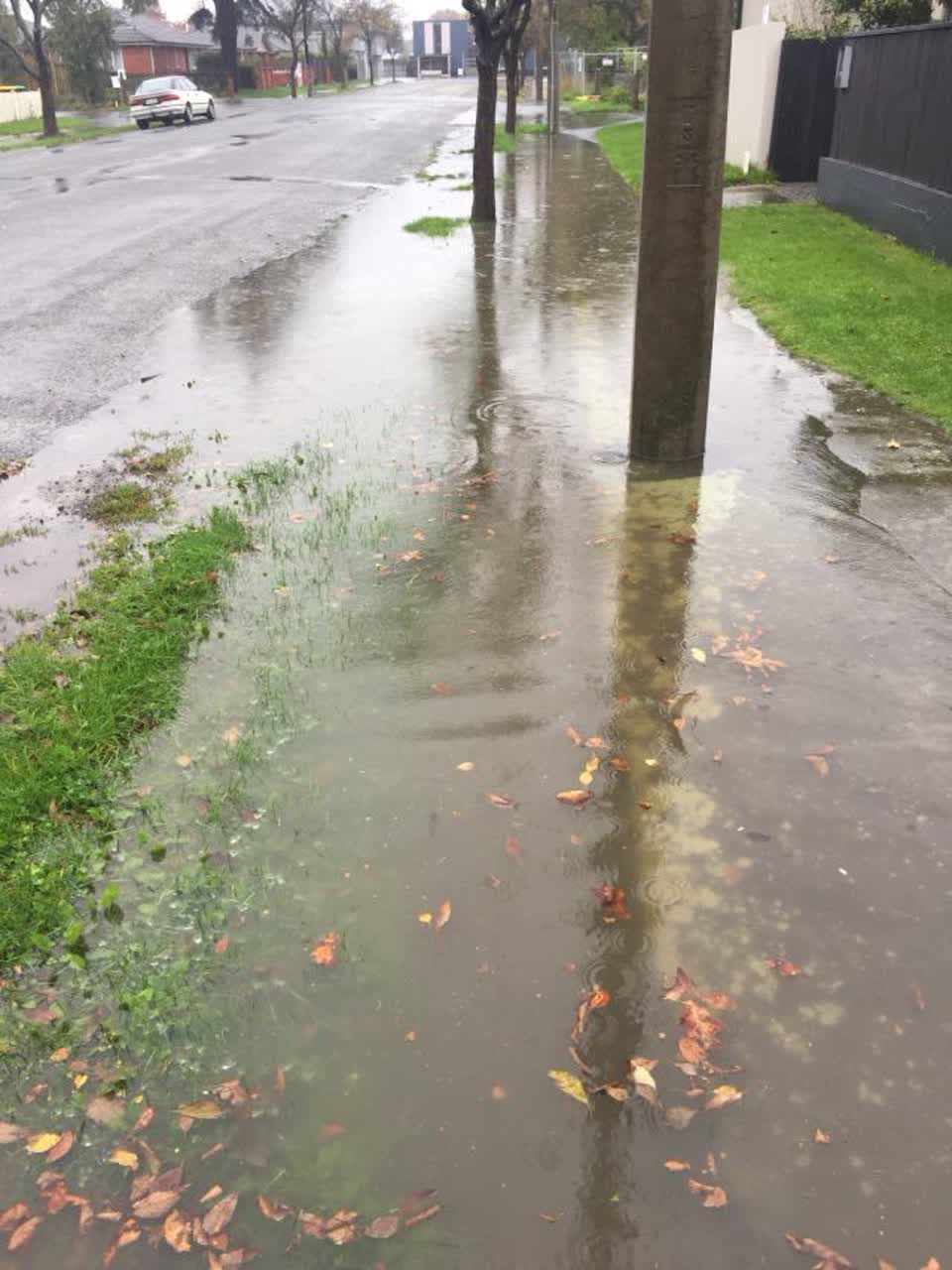 The photograph attached to this wastewater/stormwater report