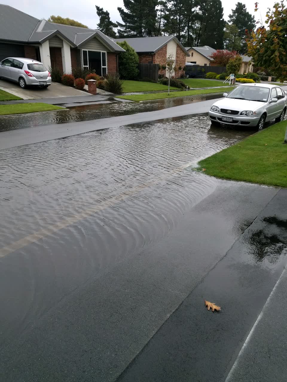 The photograph attached to this wastewater/stormwater report