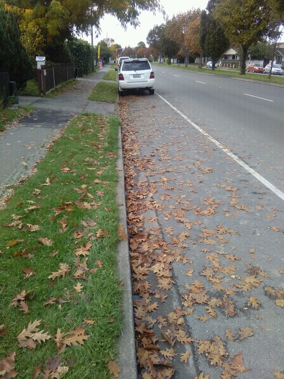 The photograph attached to this roading/streets report
