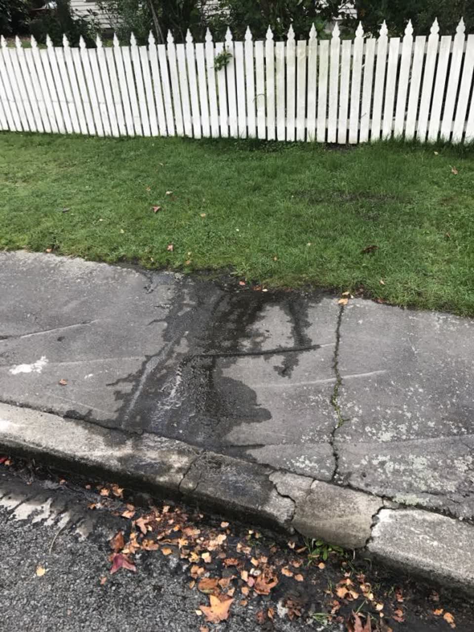 The photograph attached to this wastewater/stormwater report