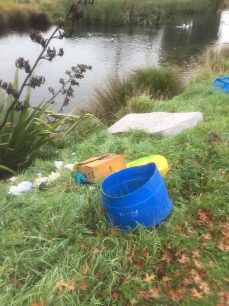 The photograph attached to this rubbish/recycling report