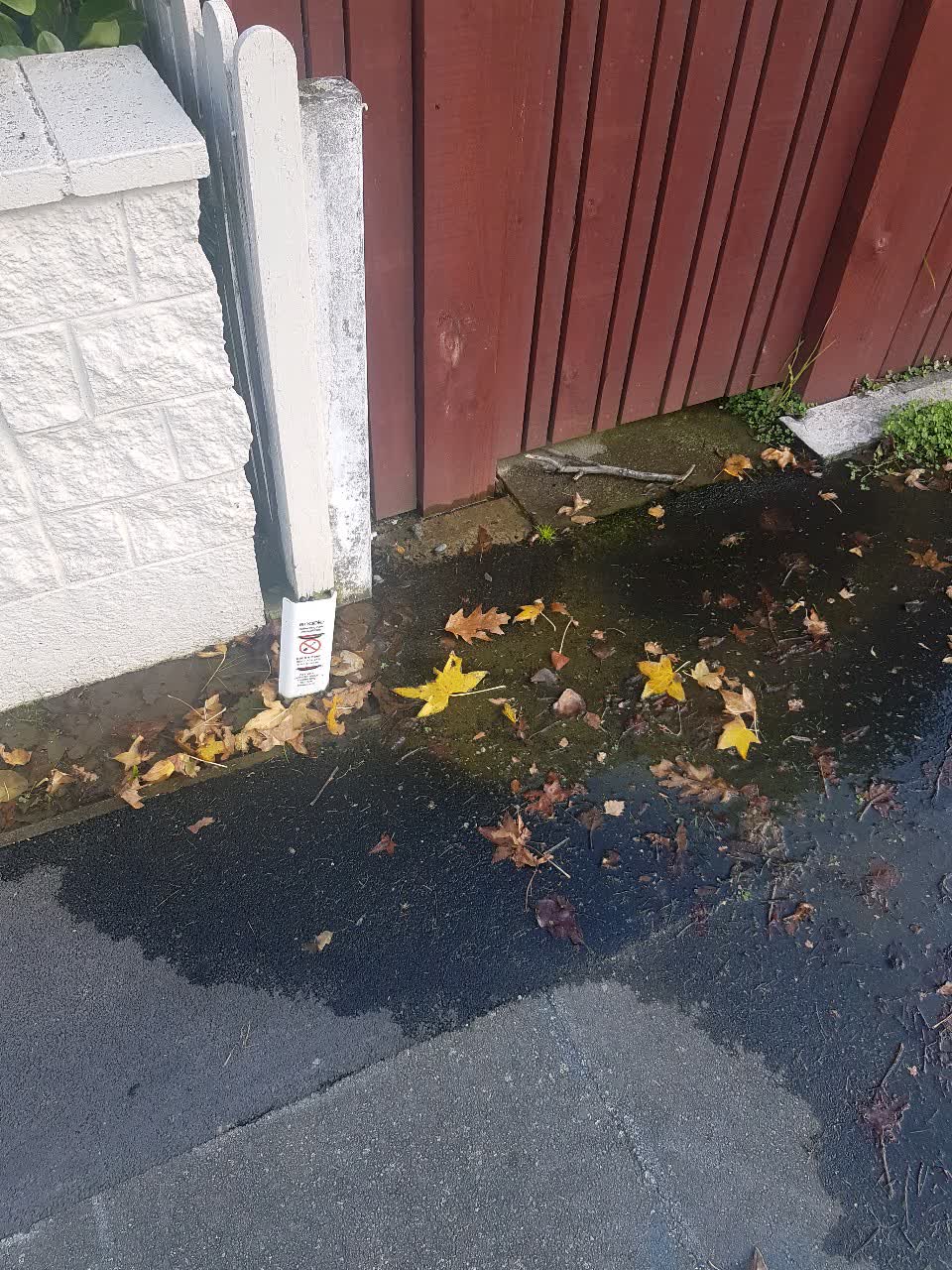 The photograph attached to this wastewater/stormwater report