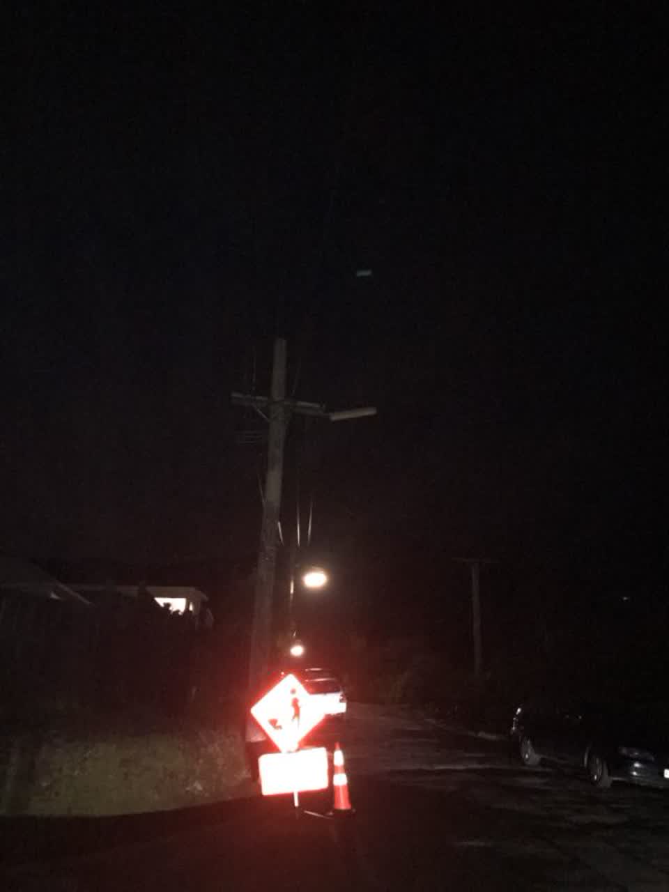 The photograph attached to this roading/streets report