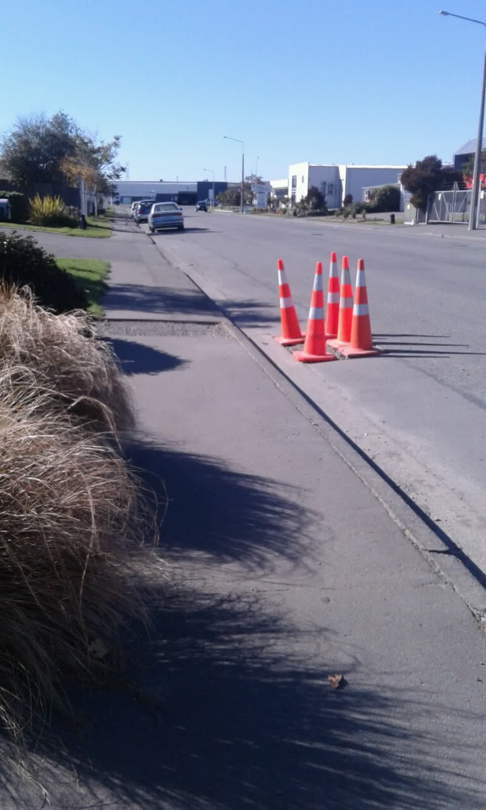 The photograph attached to this roading/streets report