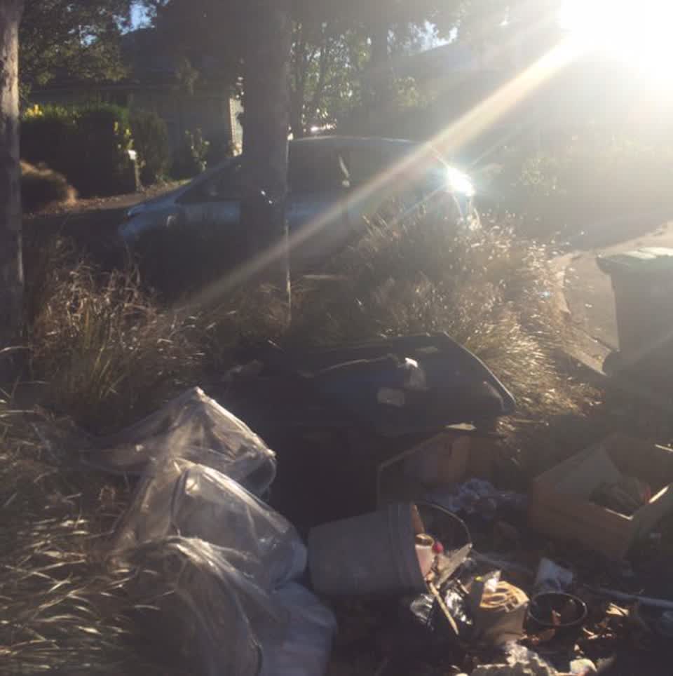 The photograph attached to this roading/streets report