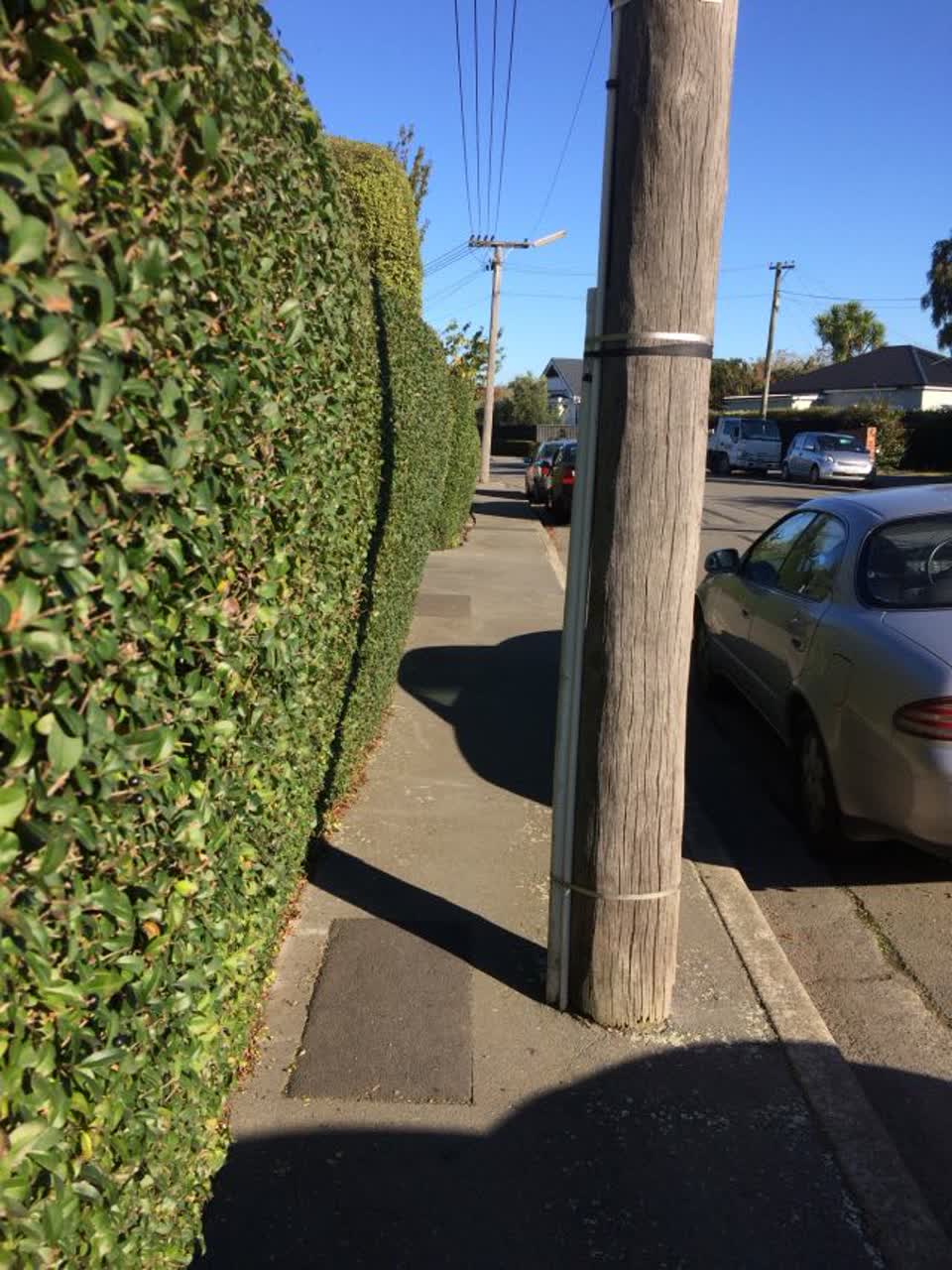 The photograph attached to this roading/streets report