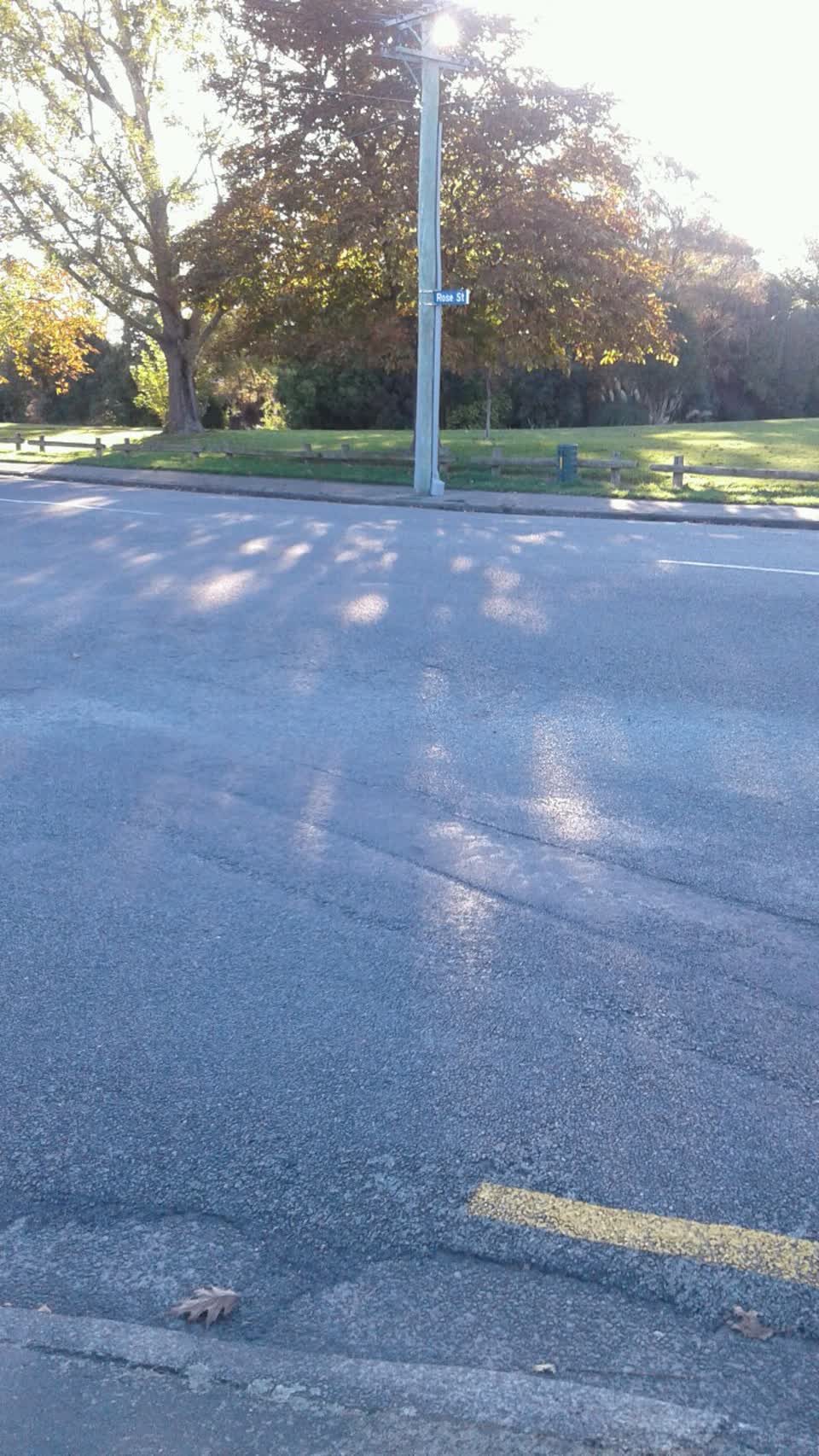 The photograph attached to this roading/streets report