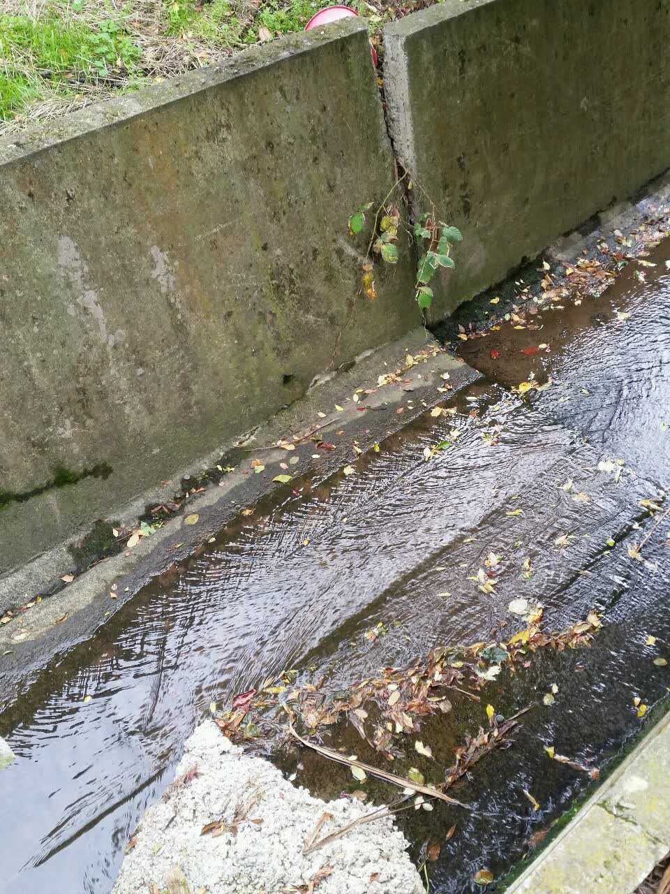 The photograph attached to this wastewater/stormwater report
