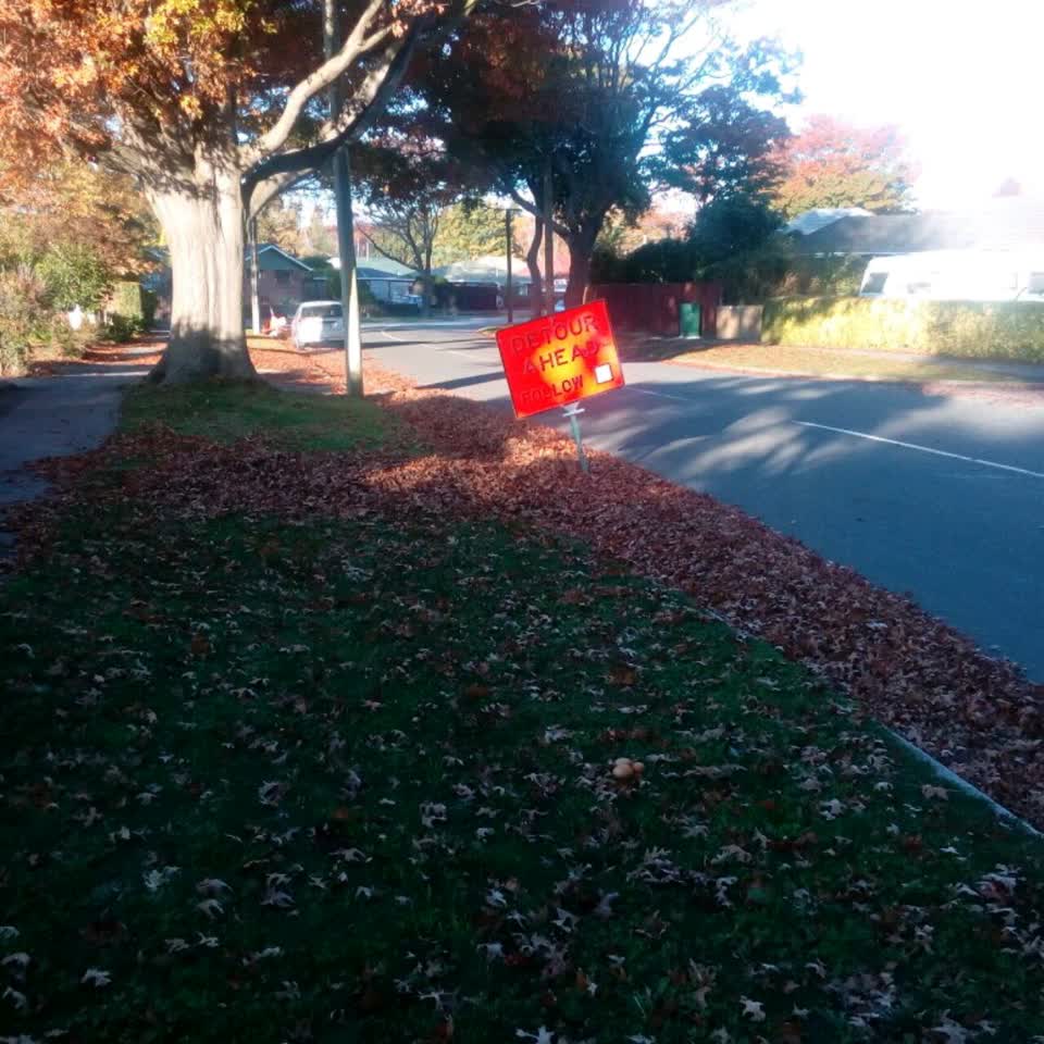 The photograph attached to this roading/streets report