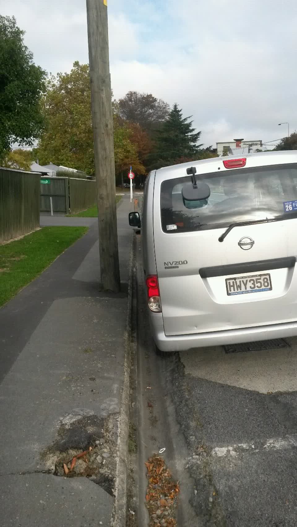 The photograph attached to this roading/streets report