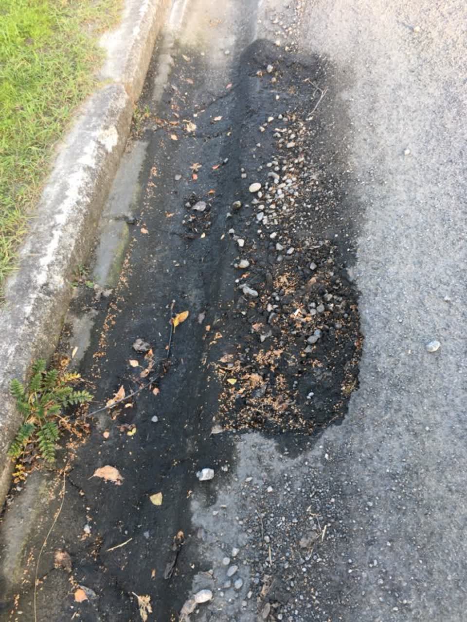 The photograph attached to this roading/streets report