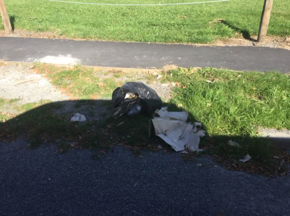 The photograph attached to this rubbish/recycling report