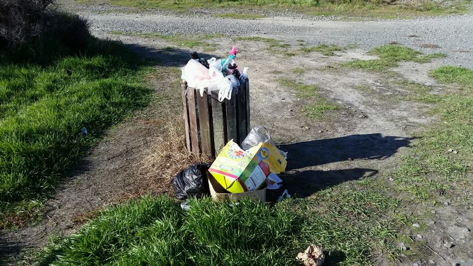 The photograph attached to this rubbish/recycling report