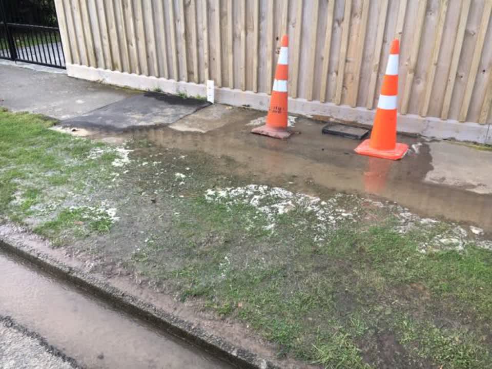 The photograph attached to this water supply report