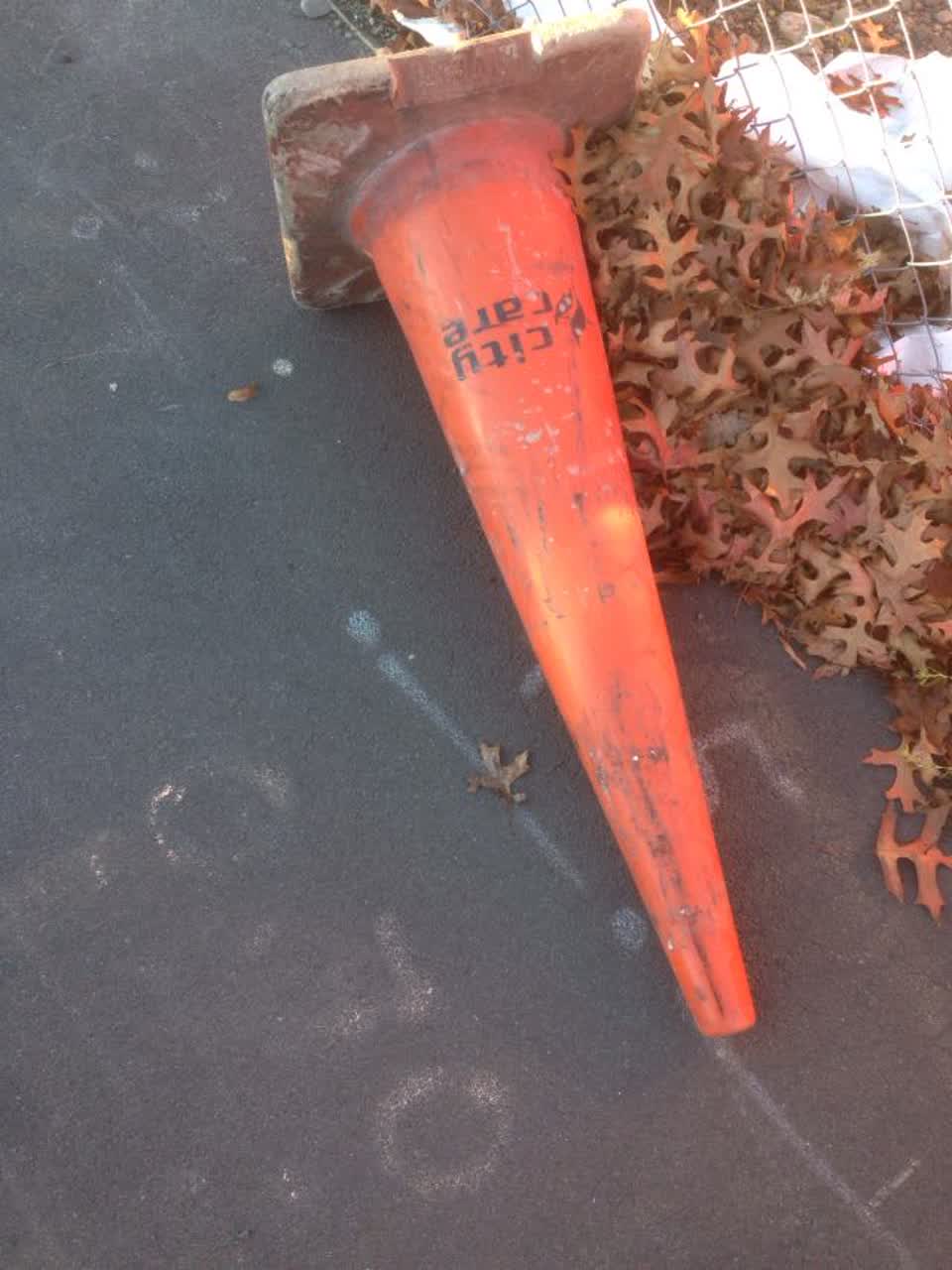 The photograph attached to this roading/streets report