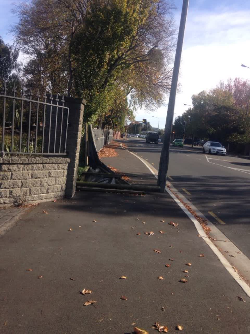 The photograph attached to this roading/streets report