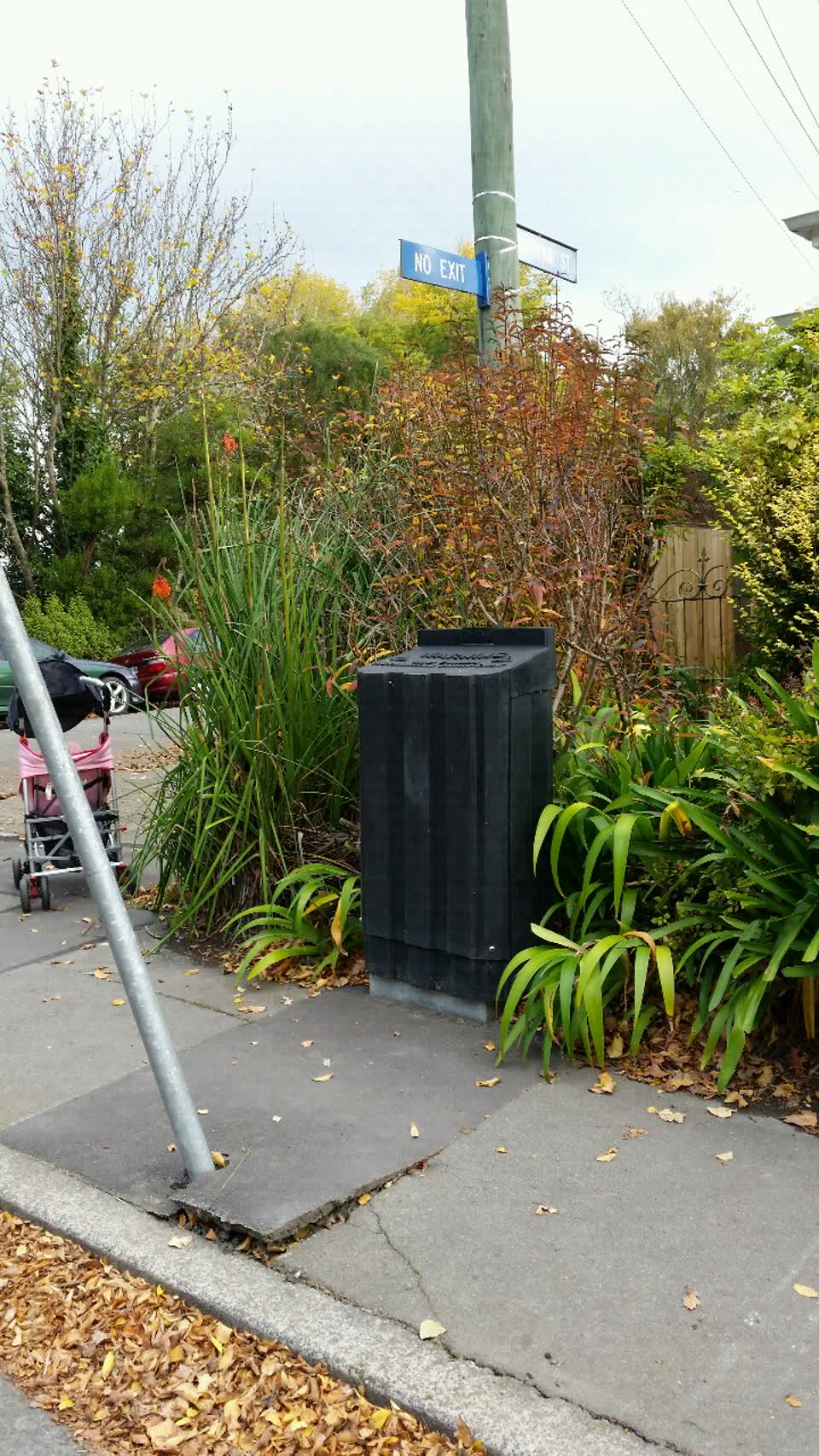 The photograph attached to this roading/streets report