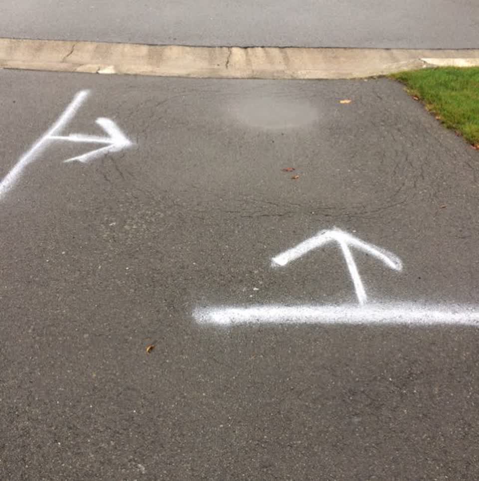 The photograph attached to this roading/streets report