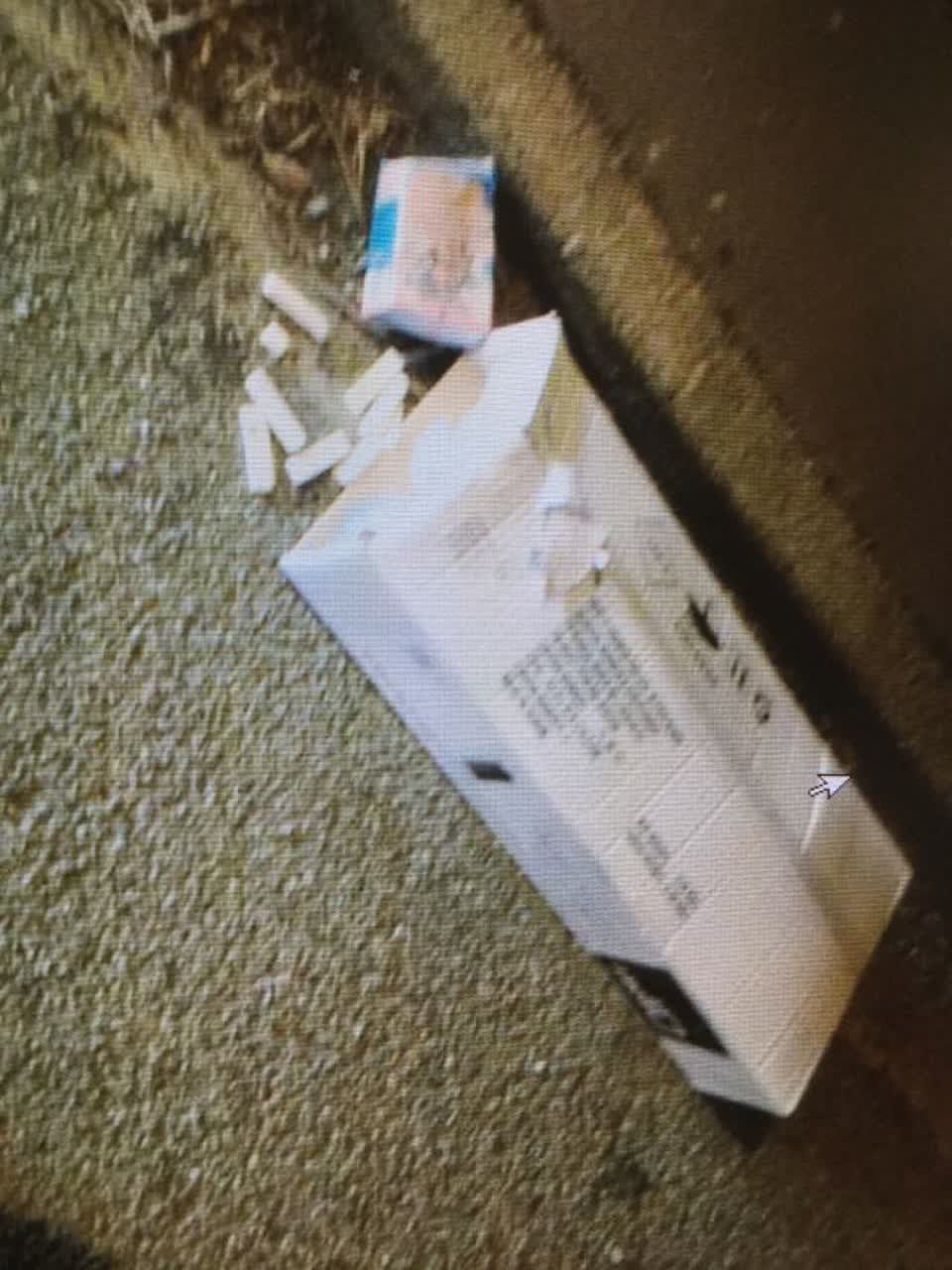 The photograph attached to this rubbish/recycling report