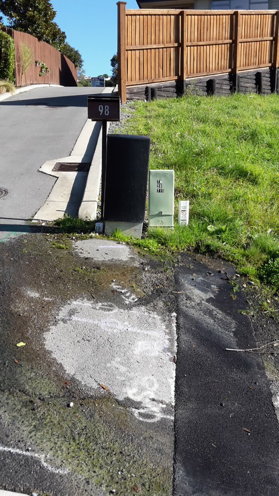 The photograph attached to this water supply report